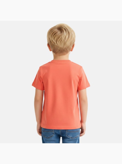 Disney - T-shirt enfant orange motif personnage skate - Kiabi