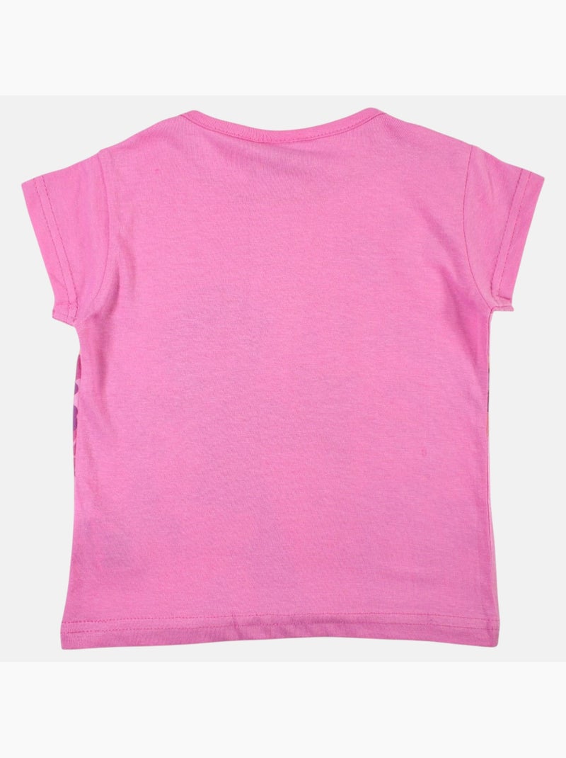 Disney - T-shirt korte mouwen kind bedrukt Roze - Kiabi