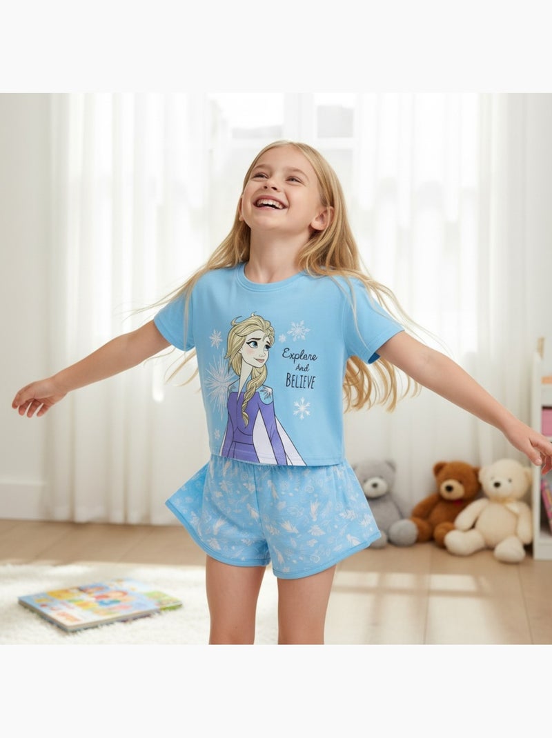 Disney - T-shirt manches courtes avec personnage Bleu - Kiabi