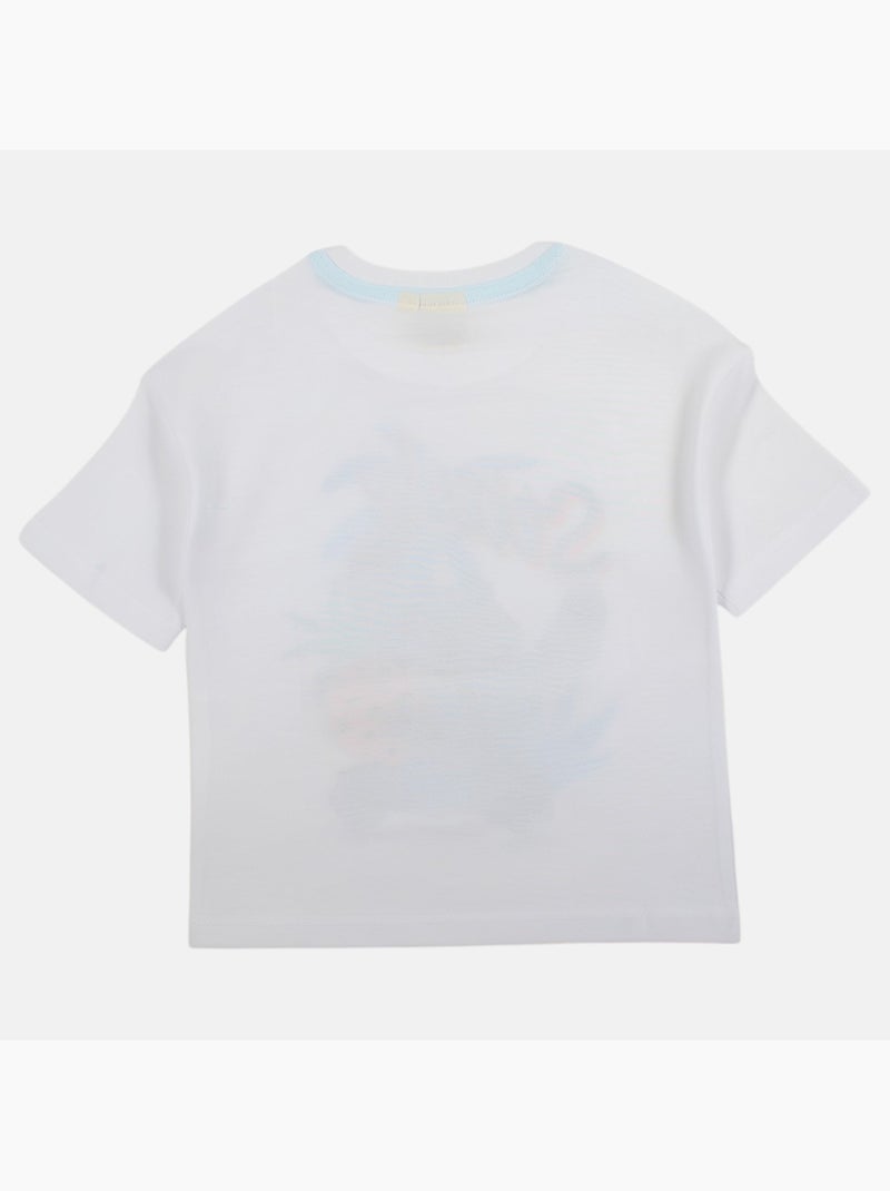 Disney - T-shirt manches courtes garçon avec personnage Blanc - Kiabi