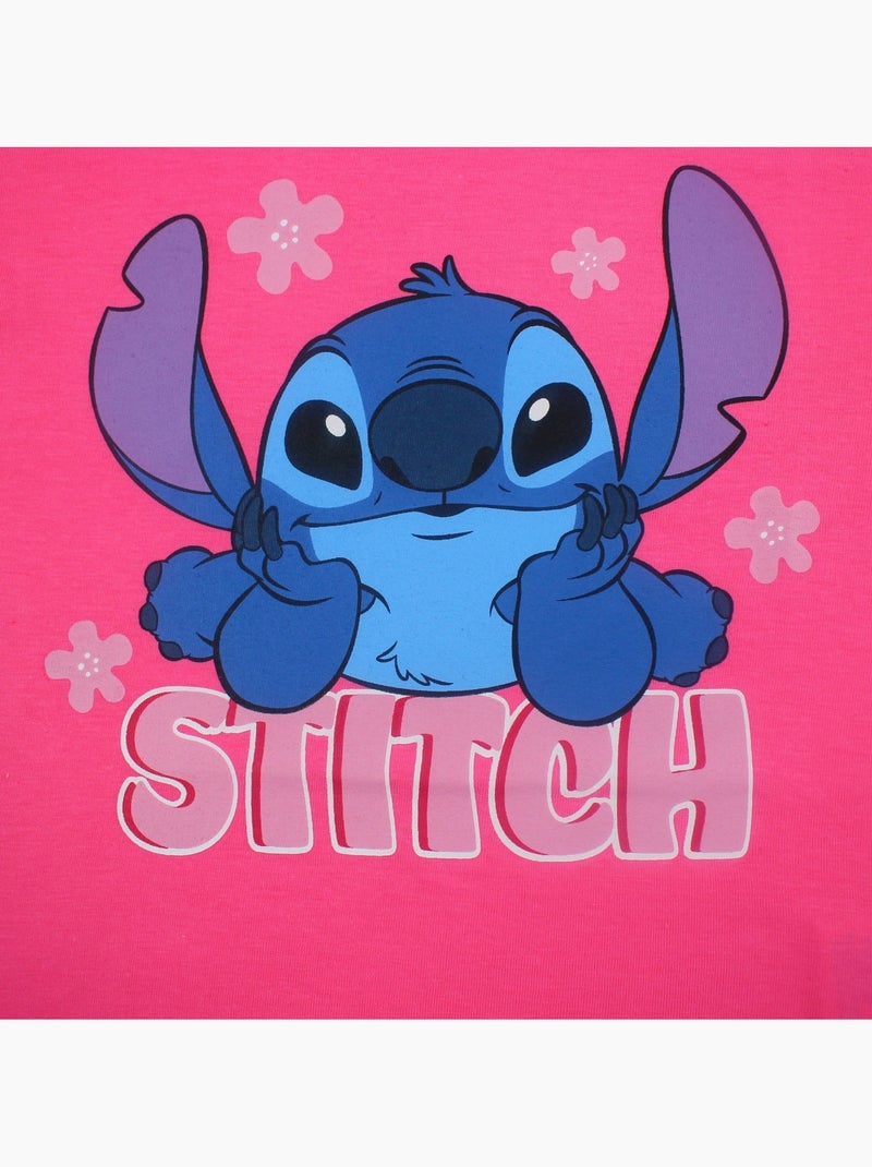 Disney - T shirt meisje Stitch Roze - Kiabi
