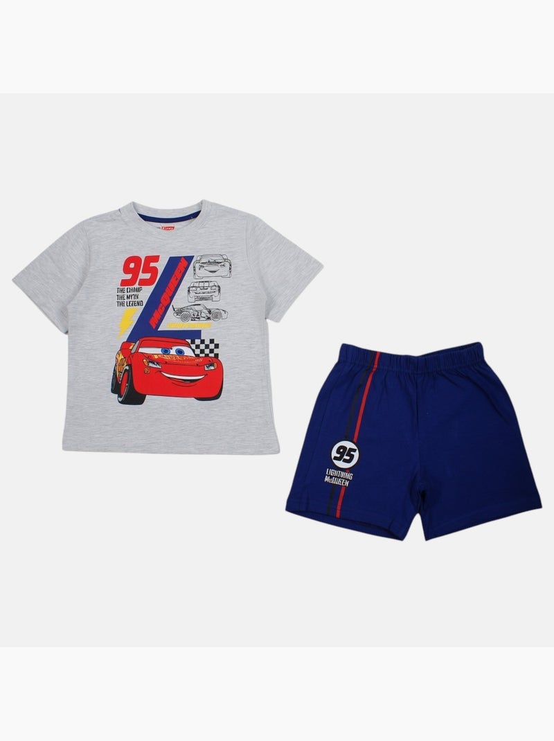Disney - T-shirt personnage avec son short assorti Bleu marine - Kiabi