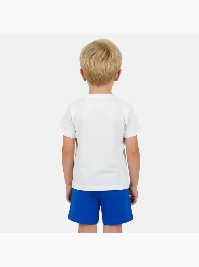 Disney - T-shirt personnage avec son short assorti Bleu - Kiabi