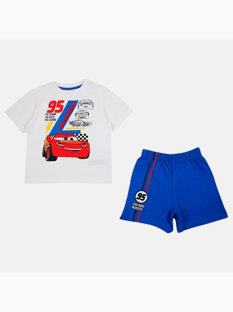Disney - T-shirt personnage avec son short assorti Bleu - Kiabi