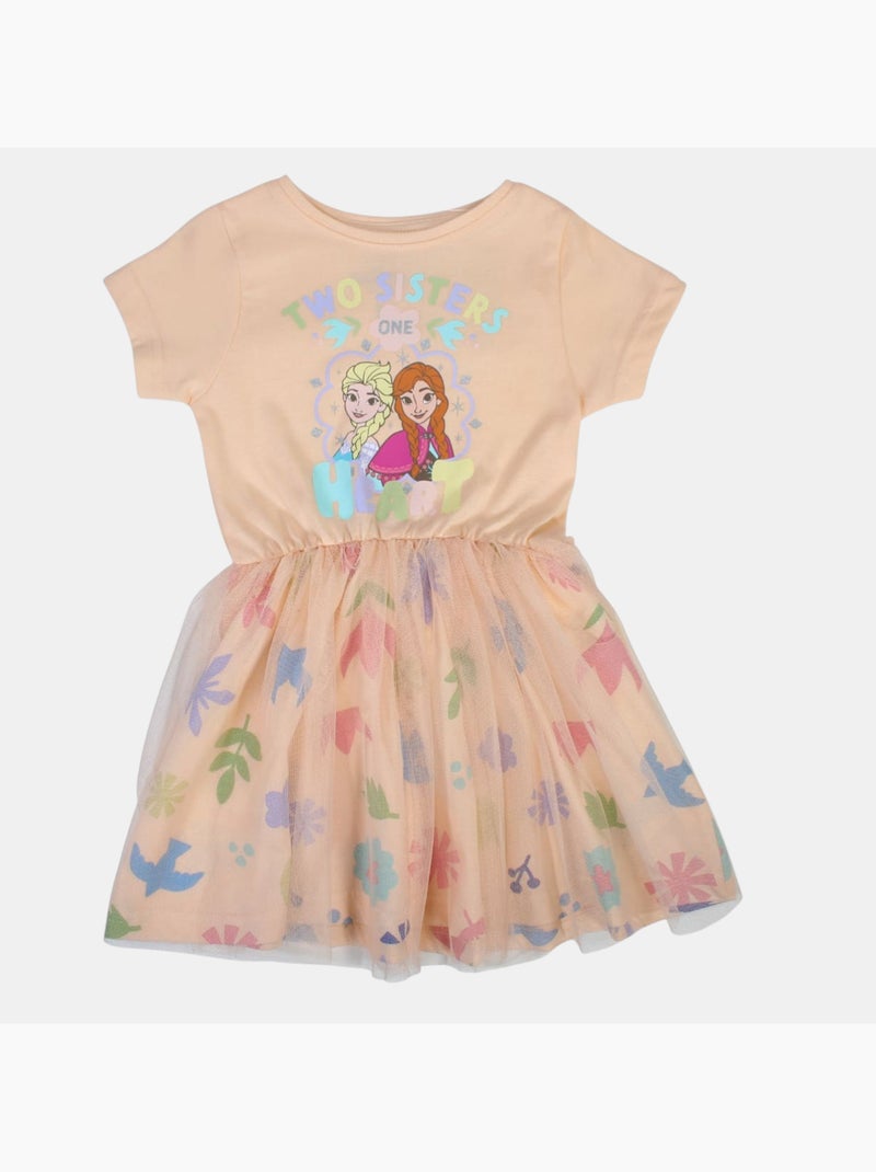 Disney - Tule jurk meisje met personage en patronen Roze - Kiabi