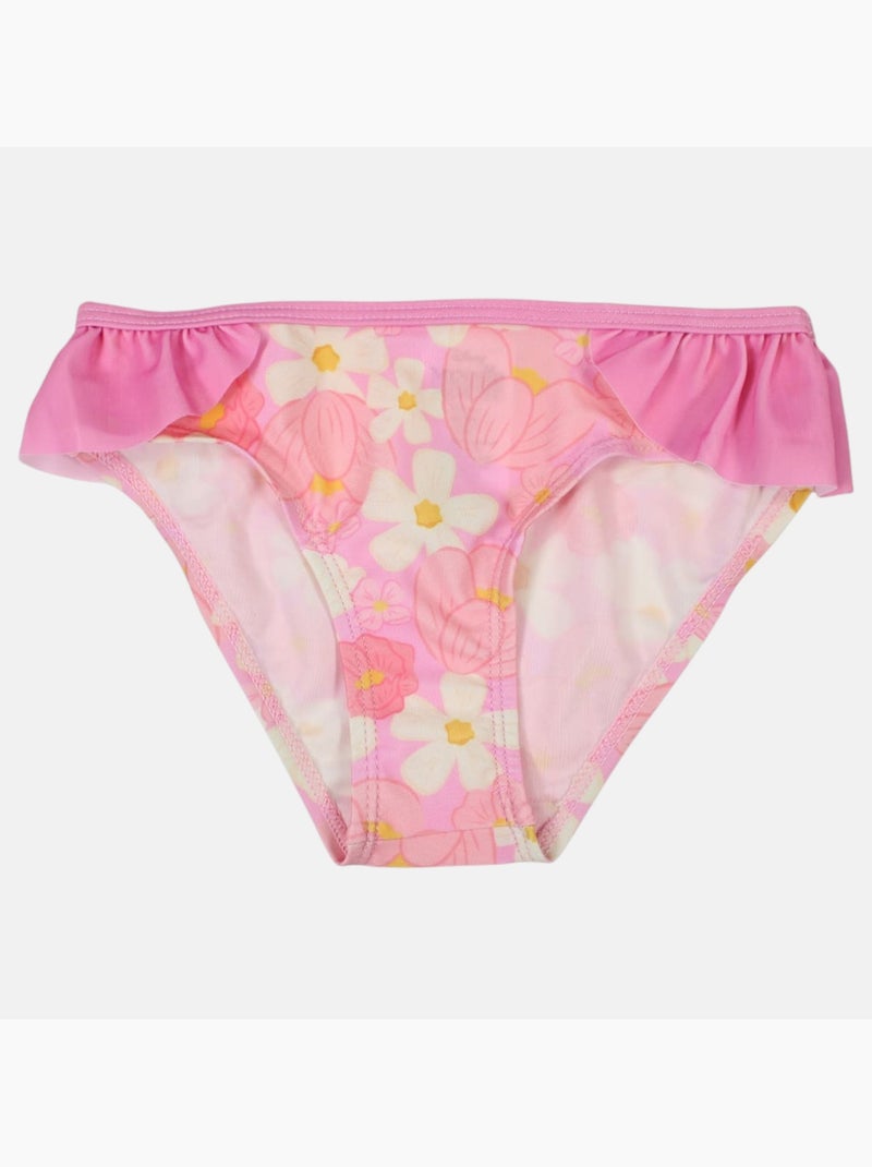 Disney - Tweedelige bikini meisje roze met bloemen personage Roze - Kiabi