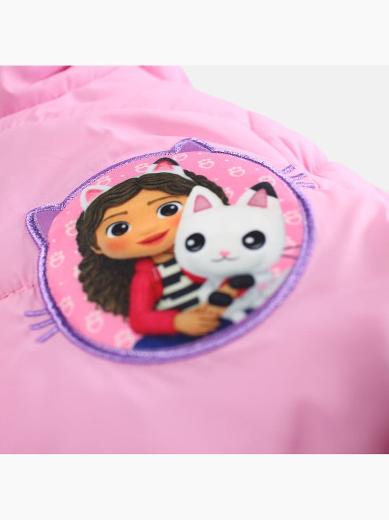 Disney - Veste doudoune fille imprim?e avec capuche Rose - Kiabi