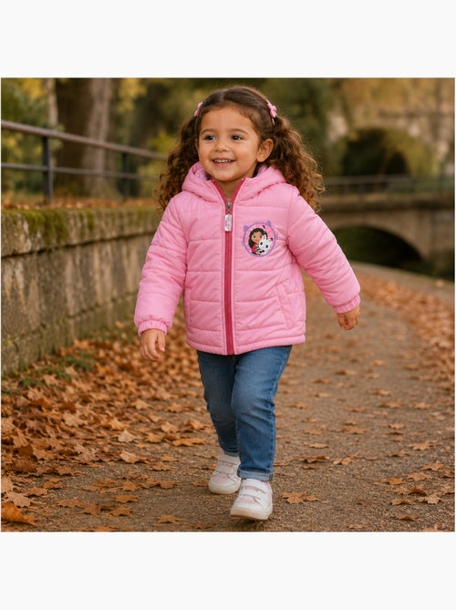 Disney - Veste doudoune fille imprimée avec capuche - Kiabi
