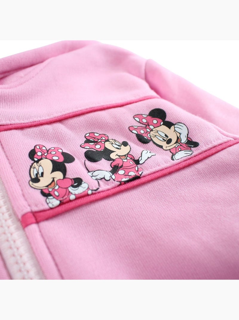 Disney - Veste sweat à capuche fille imprimée Rose - Kiabi