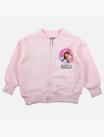 Disney - veste zippée imprimée, manches longues et finitions bord-côte