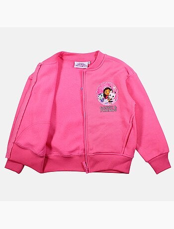 Disney - veste zippée imprimée, manches longues et finitions bord-côte