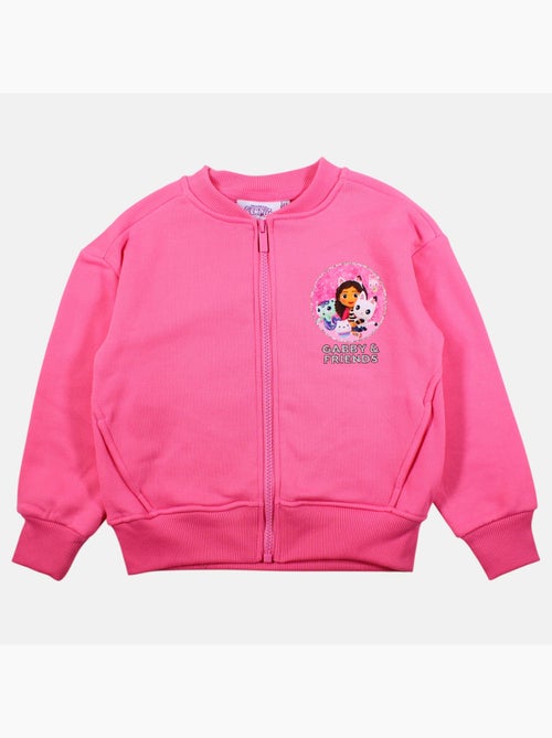 Disney - veste zippée imprimée, manches longues et finitions bord-côte - Kiabi