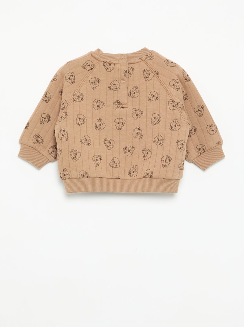 "Disney" 2-delige set: sweatshirt + broek Bruin - Kiabi
