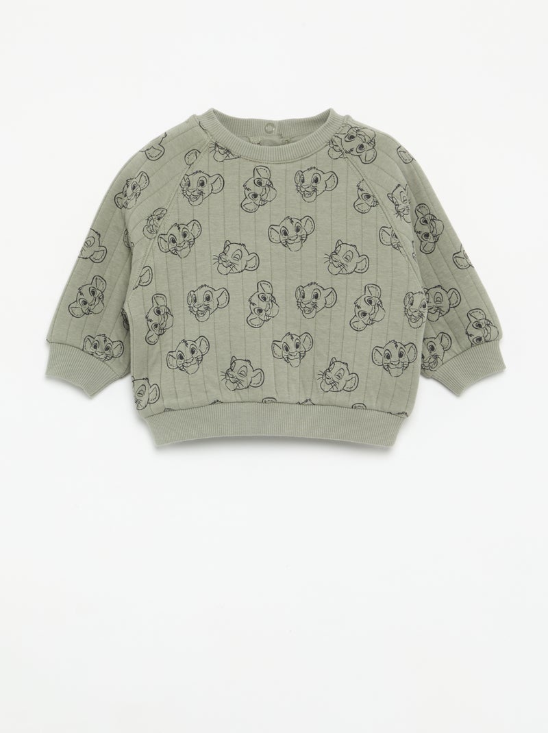 'Disney' 2-delige set: sweatshirt en broek Groen - Kiabi