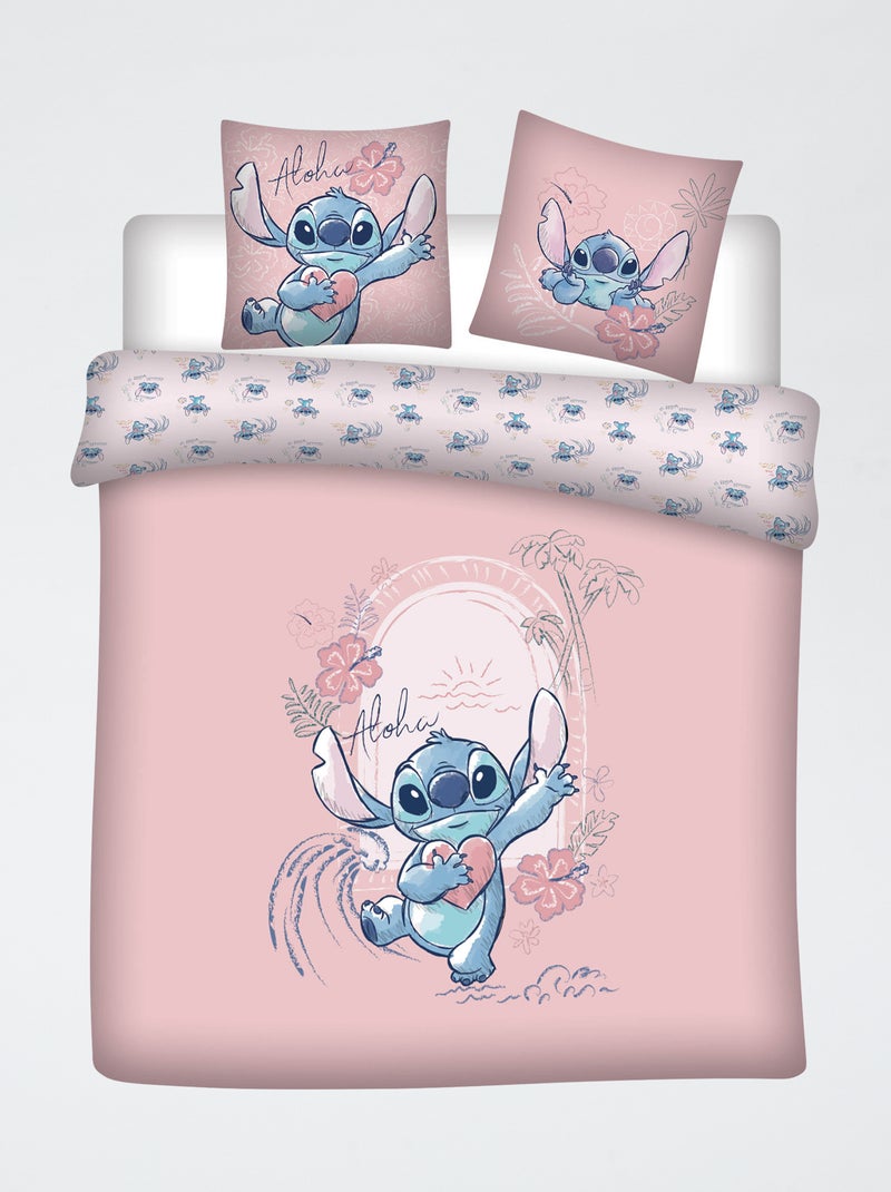 Disney beddengoedset 3-delig - 1 dekbedovertrek voor 2 personen + 2 kussenslopen Rose - Kiabi