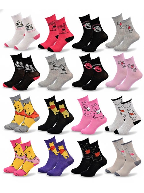 Disney – Dames Sokken Winnie de Poeh Set van 10 Paar MIX VERRASSING - Kiabi Disney – Dames Sokken Winnie de Poeh Set van 10 Paar MIX VERRASSING - Kiabi