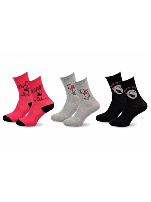 Disney – Dames sokken Winnie de Poeh set van 3 paar - Kiabi Disney – Dames sokken Winnie de Poeh set van 3 paar - Kiabi