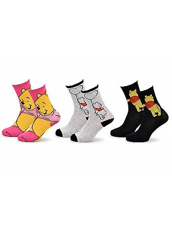 Disney – dames sokken winnie de poeh set van 3 paar