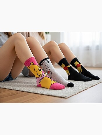 Disney – dames sokken winnie de poeh set van 3 paar
