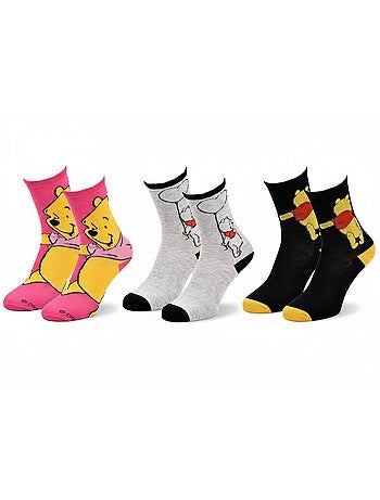 Disney – dames sokken winnie de poeh set van 3 paar