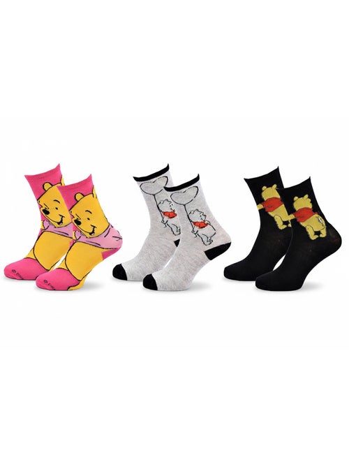 Disney – dames sokken winnie de poeh set van 3 paar - Kiabi Disney – dames sokken winnie de poeh set van 3 paar - Kiabi