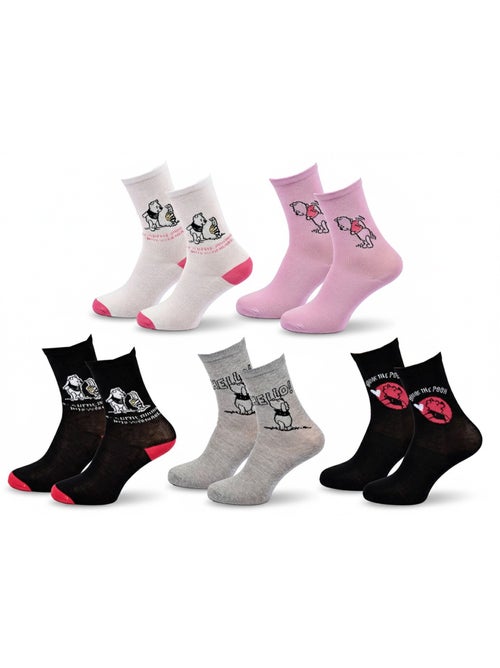Disney – Dames sokken Winnie de Poeh Set van 5 paar - Kiabi Disney – Dames sokken Winnie de Poeh Set van 5 paar - Kiabi