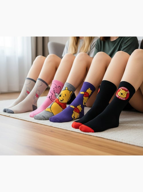 Disney – Dames sokken Winnie de Poeh Set van 5 paar - Kiabi Disney – Dames sokken Winnie de Poeh Set van 5 paar - Kiabi