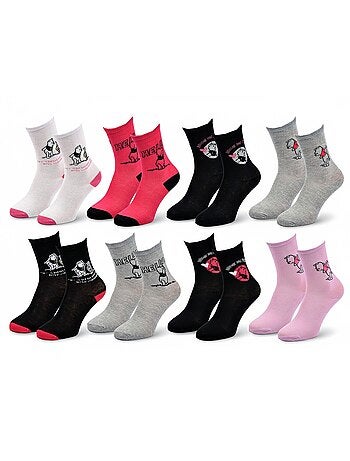 Disney – dames sokken winnie de poeh set van 8 paar