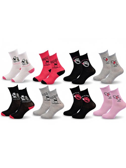 Disney – Dames Sokken Winnie de Poeh Set van 8 Paar - Kiabi Disney – Dames Sokken Winnie de Poeh Set van 8 Paar - Kiabi