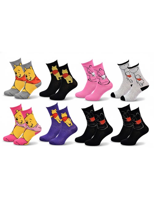 Disney – Dames Sokken Winnie de Poeh Set van 8 Paar - Kiabi Disney – Dames Sokken Winnie de Poeh Set van 8 Paar - Kiabi