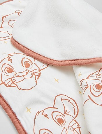 'Disney'-deketje met fleecevoering en 'Simba'-print