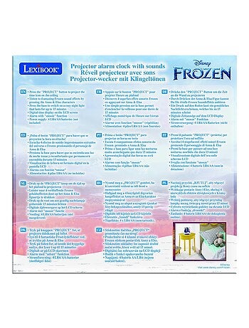 Disney frozen ii projectorklok met geluiden