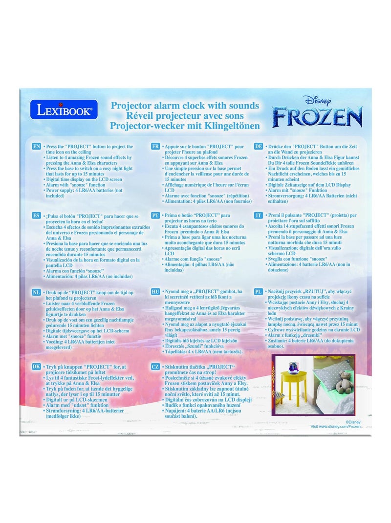 Disney frozen ii projectorklok met geluiden Blauw - Kiabi
