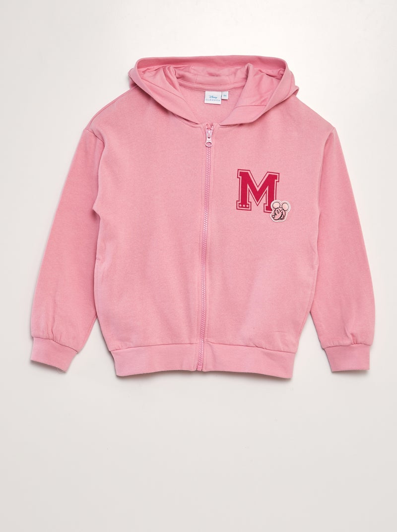 Disney-hoodie met rits en Mickey-print ROSE - Kiabi