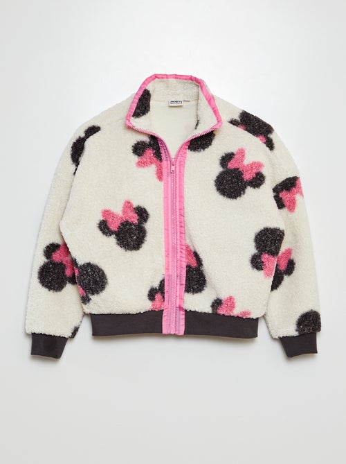 Disney-jasje met imitatieschapenvacht en Minnie-print - Kiabi