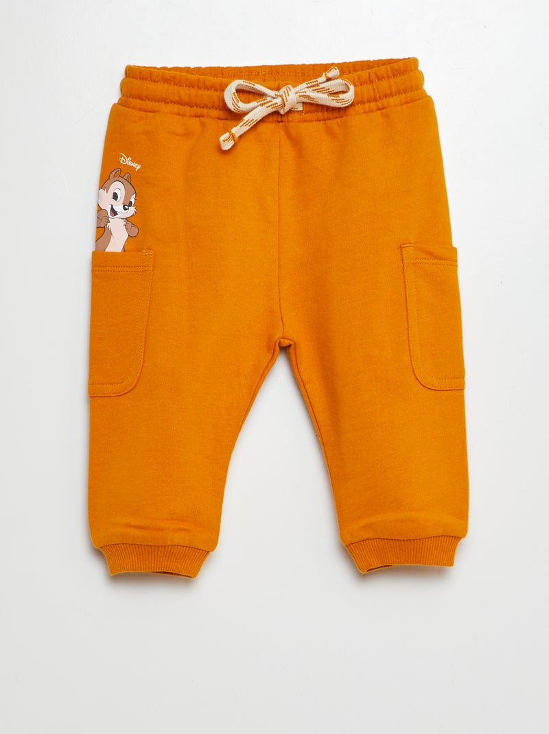 'Disney'-joggingbroek van french terry GEEL - Kiabi