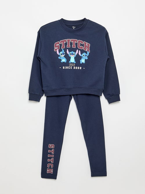 "Disney" joggingpak van ongeruwde molton (french terry) - 2-delig: sweatshirt + broek - Kiabi