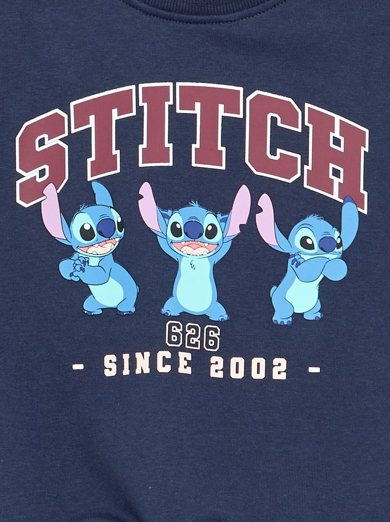"Disney" joggingpak van ongeruwde molton (french terry) - 2-delig: sweatshirt + broek Blauw - Kiabi