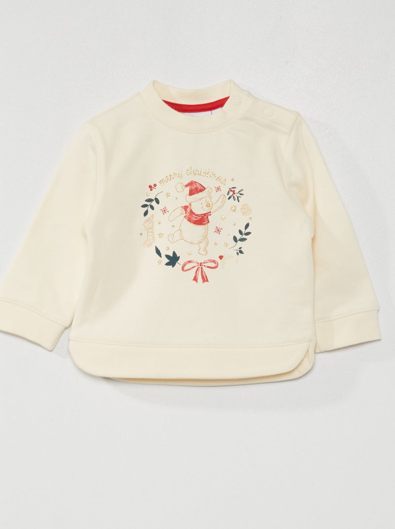 Disney-kerstsweater WIT - Kiabi