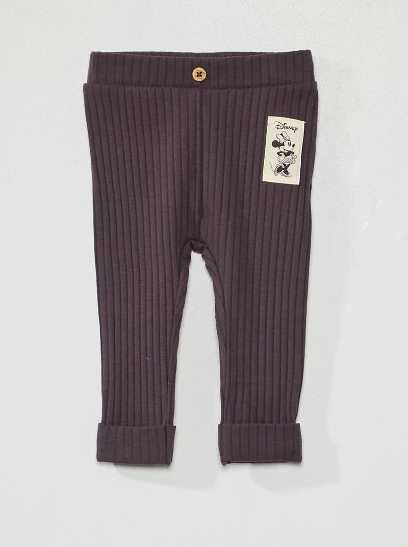 'Disney'-legging van ribstof GRIJS - Kiabi