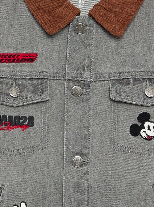 Disney Mickey denim jas met lange mouwen - Kiabi Disney Mickey denim jas met lange mouwen - Kiabi