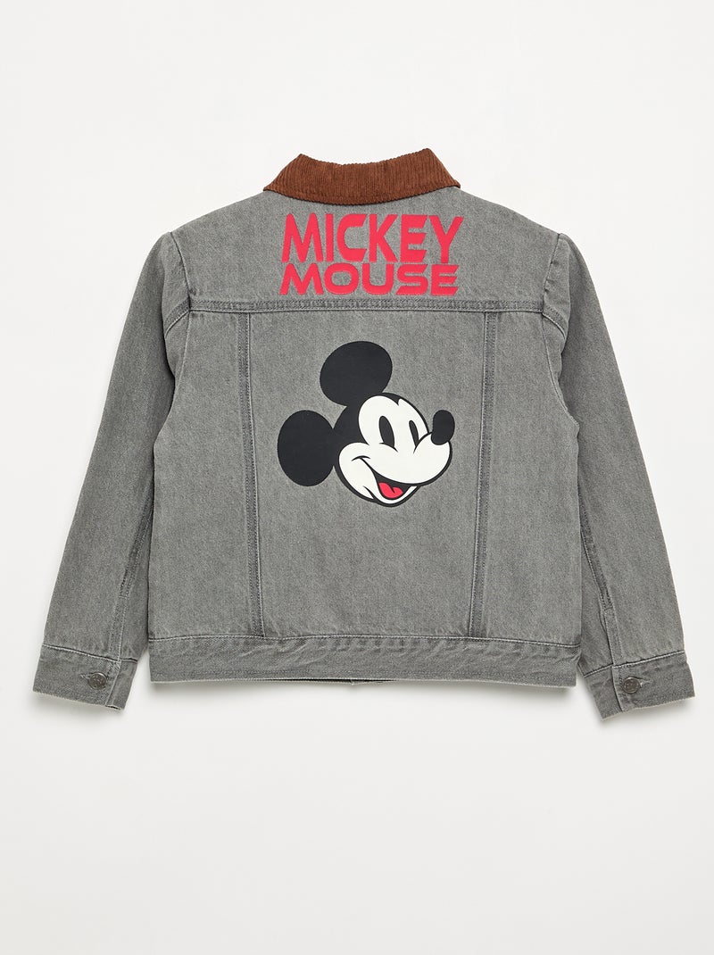 Disney Mickey denim jas met lange mouwen Grijs - Kiabi