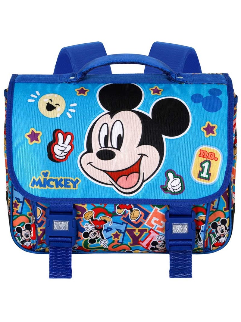 Disney Mickey Mouse Blissy Cartable Backpack 2.0, Blue Blauw - Kiabi
