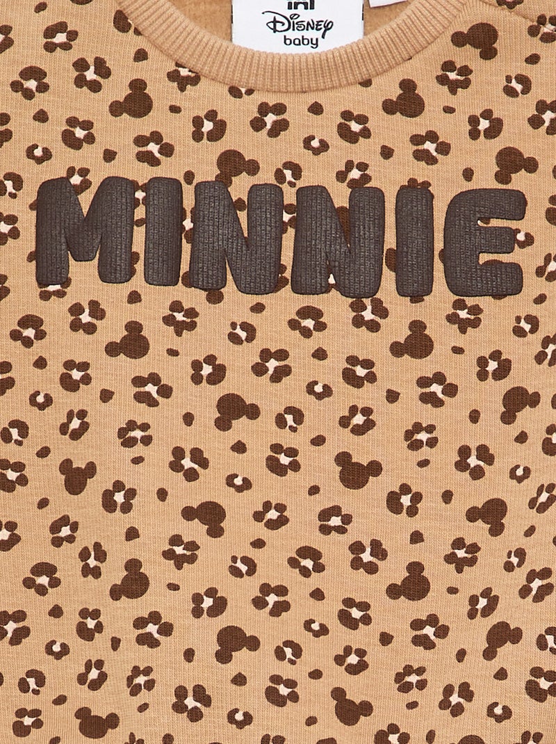 Disney 'Minnie' sweater met ruches op de schouders Biege - Kiabi