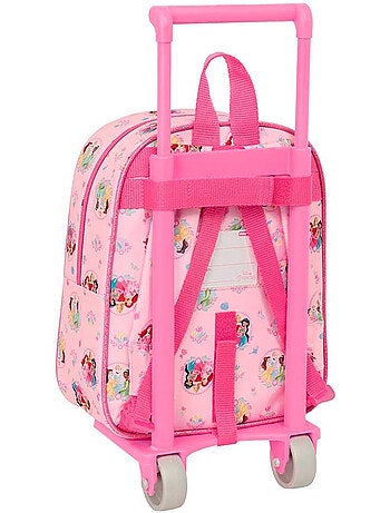 Disney Princess Rugzak op wieltjes kleuterschool met rug afneembaar 22 x 27 x 10 cm