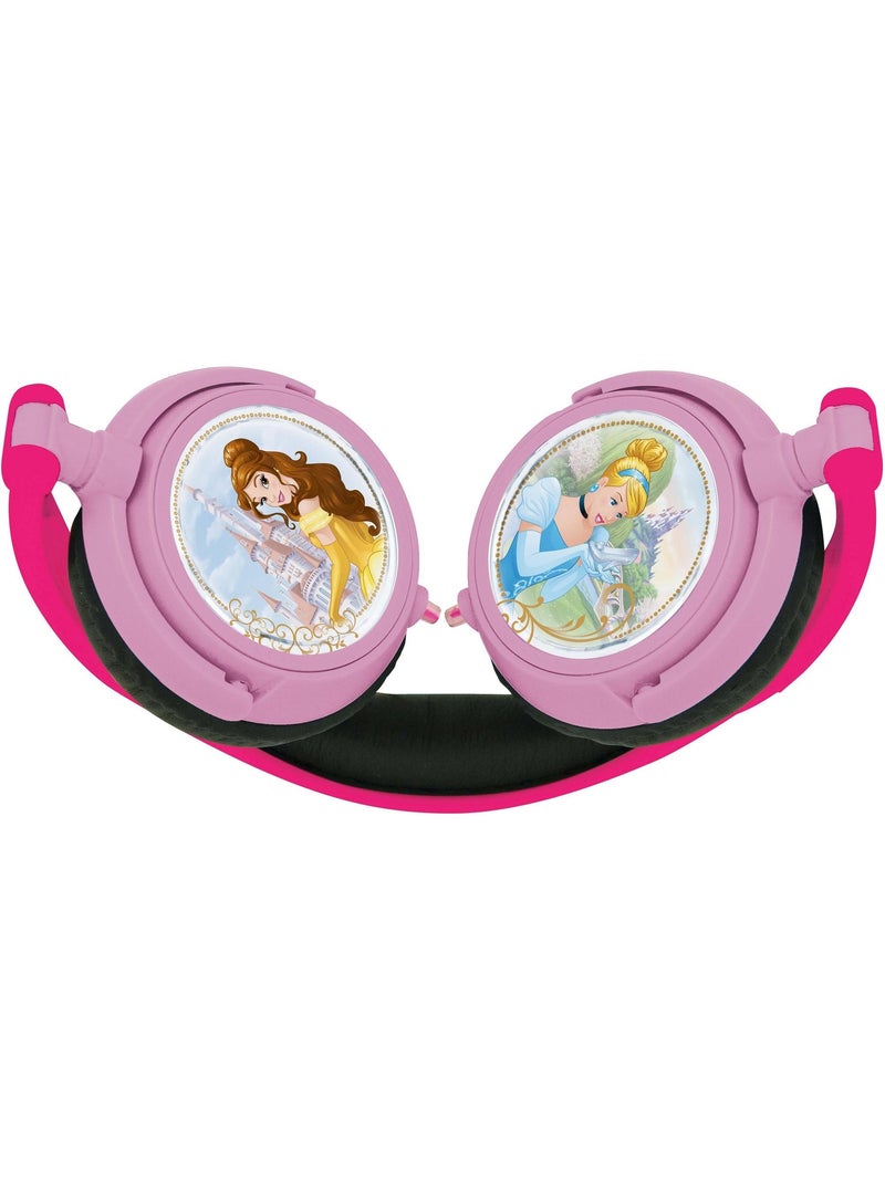 Disney princesse stereo bedrade opvouwbare koptelefoon met veilige volumebeperking Roze - Kiabi