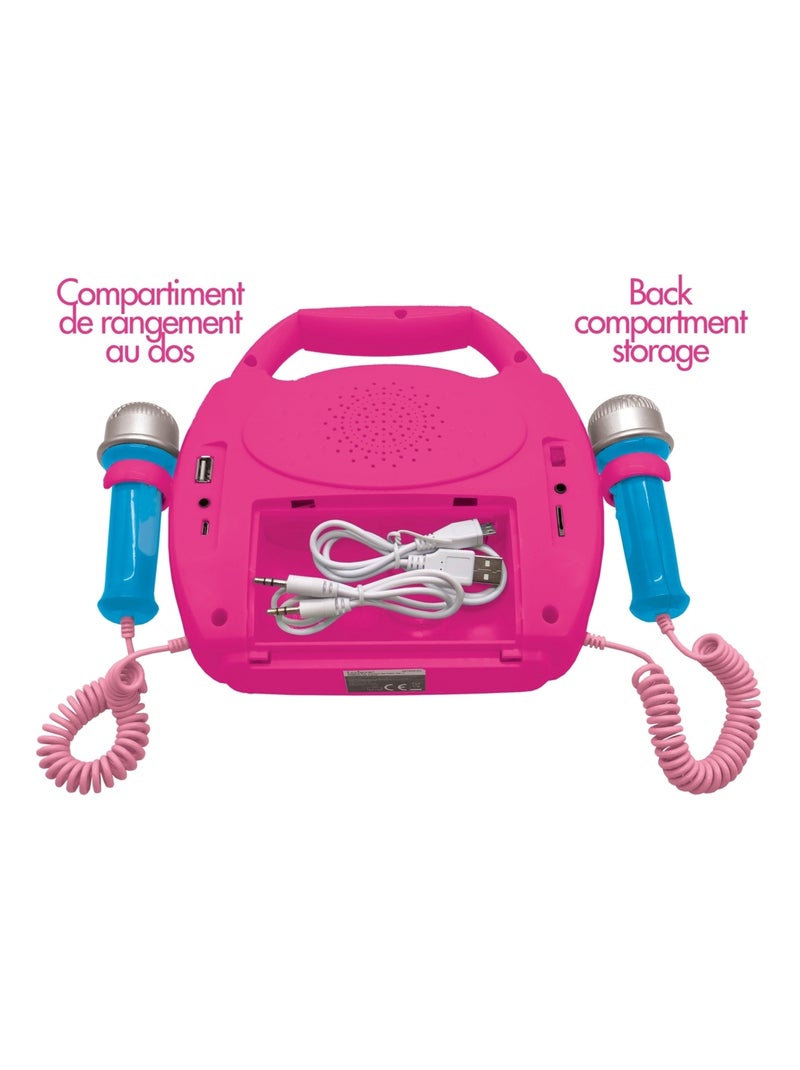 Disney prinses bluetooth luidspreker met verlichting en microfoons en oplaadbare batterij inbegrepen Roze - Kiabi