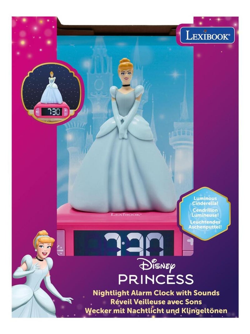 Disney prinses cinderella nachtlampje wekker met geluiden Blauw - Kiabi