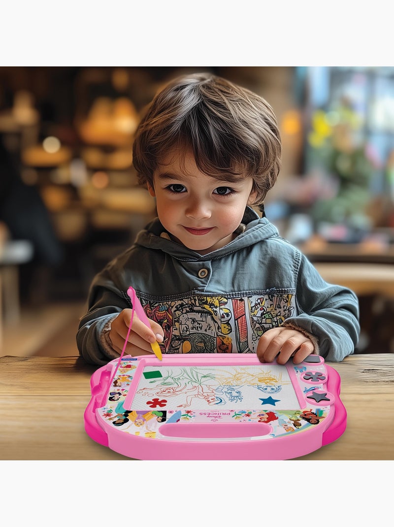 Disney prinses magnetisch meerkleurig tekenbord met accessoires a5 formaat N.v.t. - Kiabi