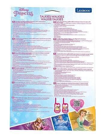 Disney prinses walkie-talkies tot 120m
